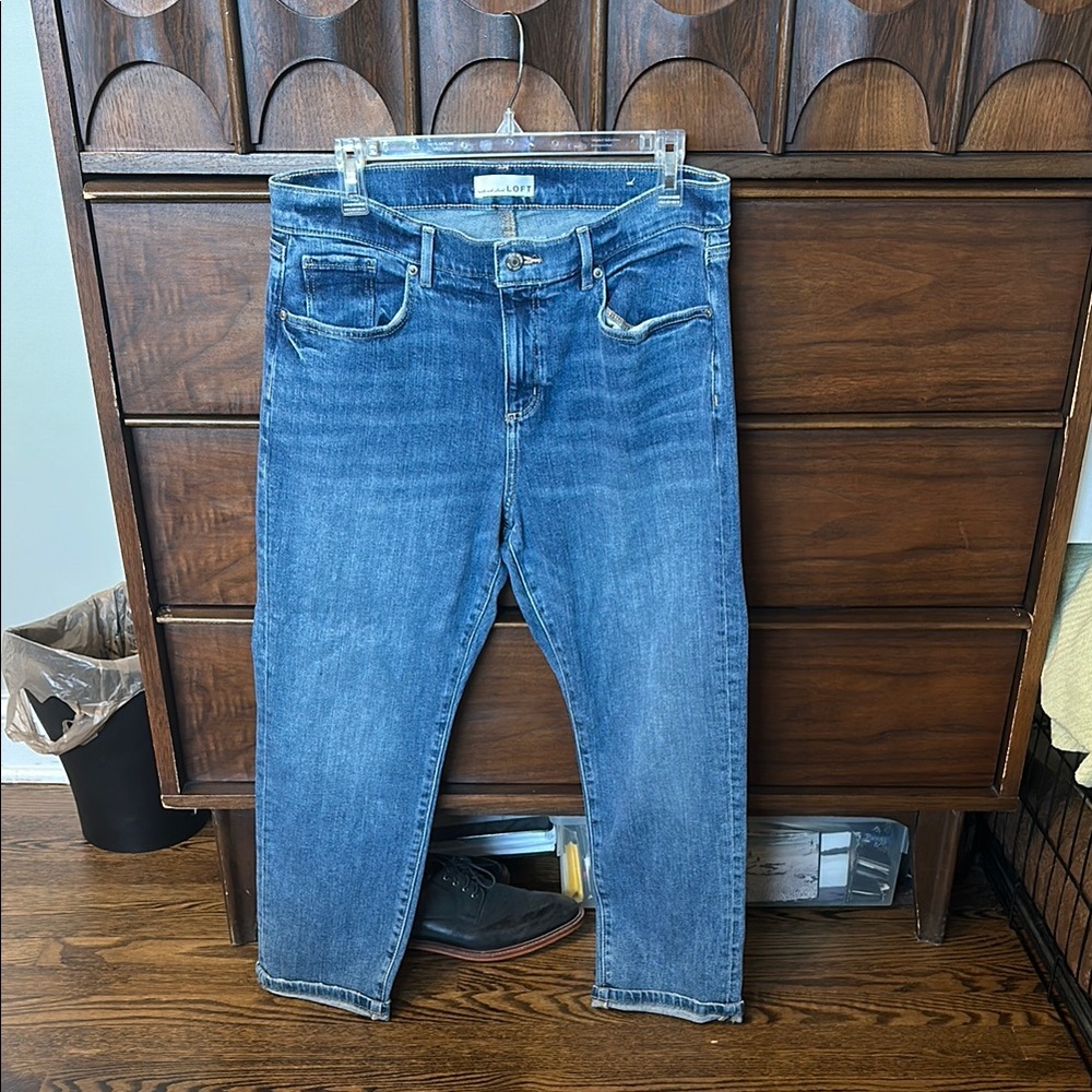 LOFT Blue Straight Leg Jeans